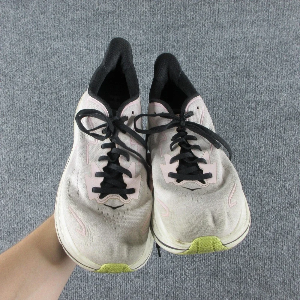 Hoka One One Clifton 10‎ Running Shoes Womens Size 10 Pink Mesh 1162031 CTNS